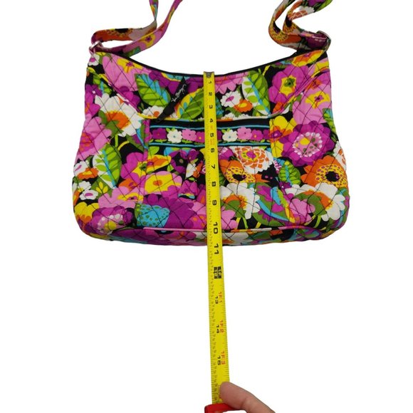 Vera Bradley Purse Va Va Bloom Colorful Floral Print Fabric Quilted Cross Body - Picture 9 of 15